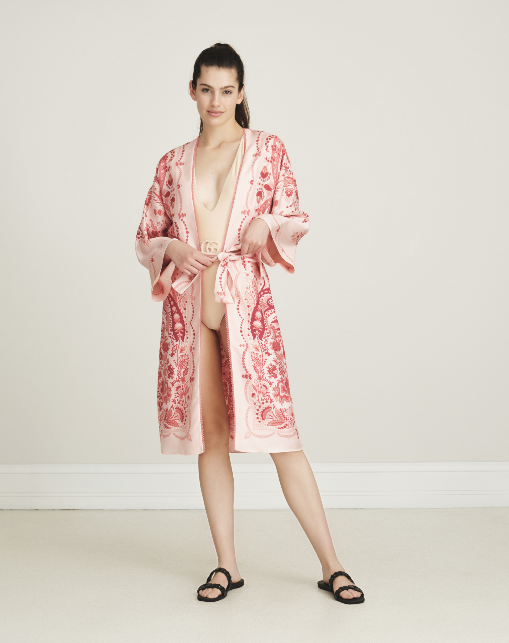 Etro - Paisley Printed Silk Kimono S